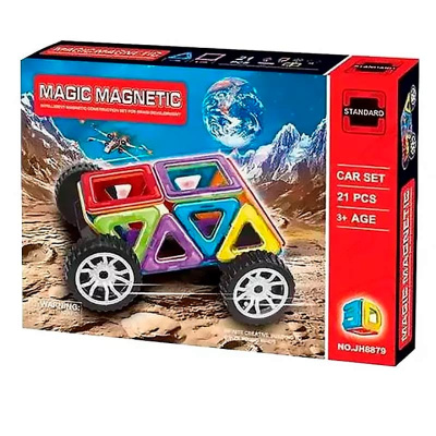 Конструктор магнитный Magic Magnetic 21 деталь 62615 / JH8879 4