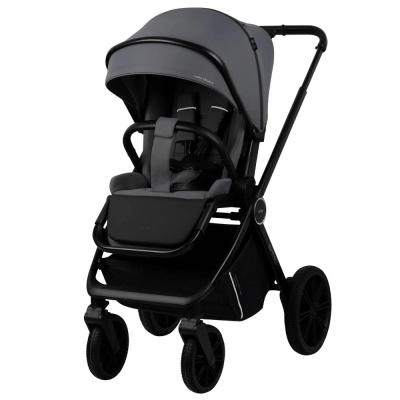 Коляска 2 в 1 Indigo Sting тёмно-серый 05