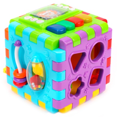 Развивающий игровой центр-конструктор Мегакуб Жирафики 939619