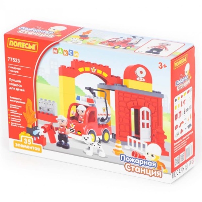 Конструктор Макси Пожарная станция Полесье 77523