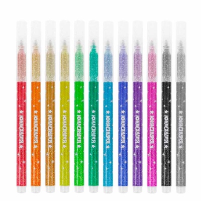 Фломастеры с блестками 12 цв Юный волшебник Юнландия 151650 1