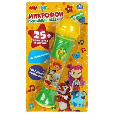 Музыкальная игрушка Микрофон Мульт Любимые песенки Умка 1911M218-R1