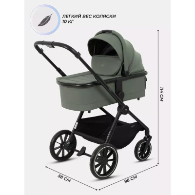 Коляска 3 в 1 MOWBaby Amber MB068 Olive 03