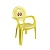 Стул детский Дуня с рисунком Dunya Plastik 06205 жёлтый