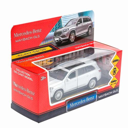Машина металлическая инерционная Mercedes Benz Gls Maybach 12 см Технопарк MAYBCHGLS-12-WH фото 4
