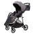 Прогулочная коляска Peppy Amici Grey рама Black Chrome (LX)