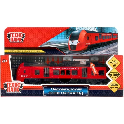 Металлическая модель Пассажирский электропоезд Технопарк ELTRAIN-17SL-RD