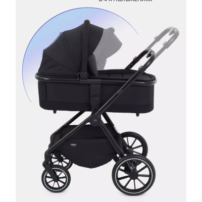 Коляска 3 в 1 MOWBaby Amber MB068 Black 04