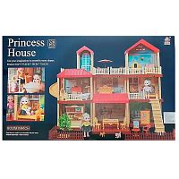 Дом для кукол Princess House с мебелью светом и куклами 320 детали 668-21