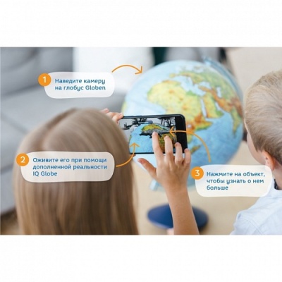 Интерактивный глобус политический рельефный с подсветкой Globen INT12100302 5