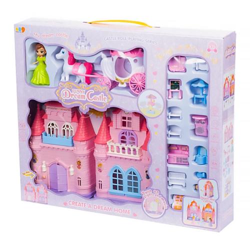 Кукольный домик Dream Castle кукла карета подсветка 1000203 фото 2