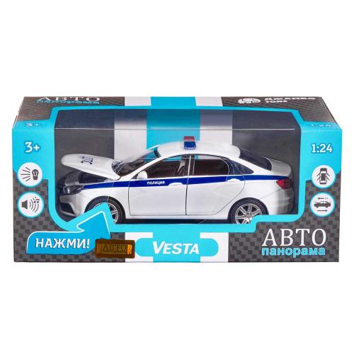 Коллекционная машинка Lada Vesta Полиция Автопанорама JB1251151 фото 5