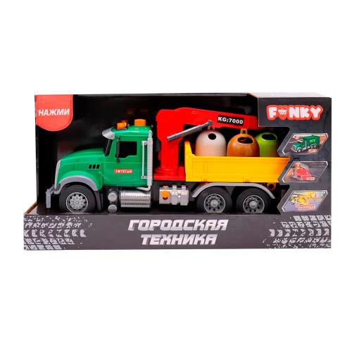 Автомобиль Городская техника фрикционная с манипулятором Funky Toys FT0783533 фото 4