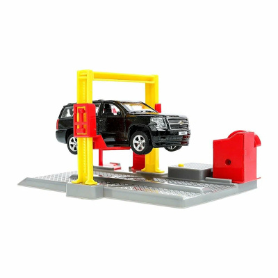 Игрушка автосервис пластик свет-звук 21 см tahoe-bk  красный Технопарк SERVICE-17PL-THE 3