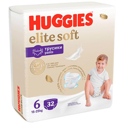 Подгузники-трусики Elite Soft 6 15-25 кг 32 шт Huggies 517208 фото 2