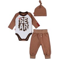Комплект боди штанишки и шапочка для мальчика Bear Leo 2500-12